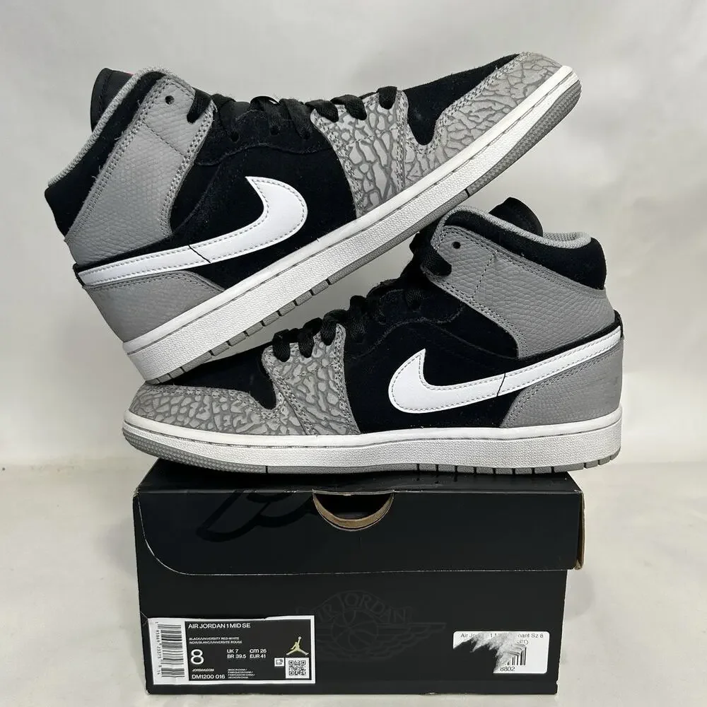 Nike Air Jordan 1 Mid Retro SE “Elephant Toe/Cement Grey”